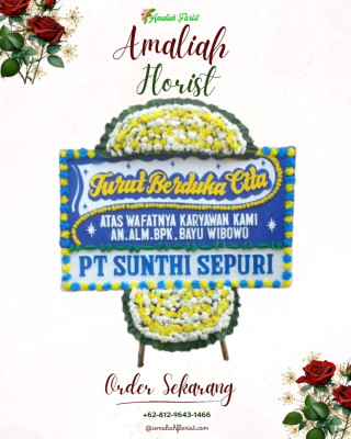 Papan Bunga Duka di Temon Wetan
